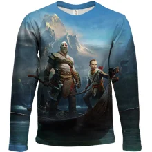 Детский 3D лонгслив God of War