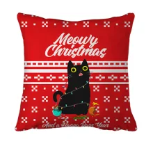 3D подушка Meowy Christmas