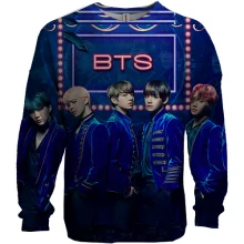 3D світшот з гуртом БТС (BTS K-POP) ARMY в костюмах