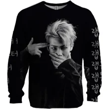 3D світшот з гуртом БТС (BTS) K-POP ARMY RAP MONSTER