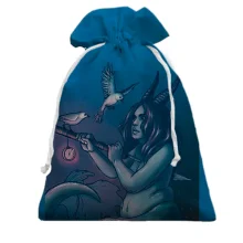 3D Подарунковий мішечок зі знаком зодіаку Тілець — дівчина-русалка