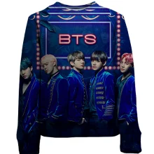 Детский 3D свитшот с группой БТС (BTS K-POP) ARMY в костюмах