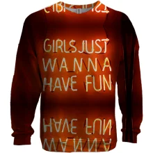 3D свитшот girls just wanna have fun