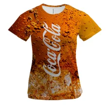 Женская 3D футболка Coca Cola