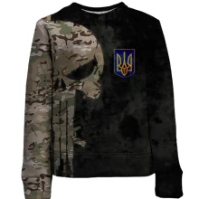 Дитячий 3D світшот Punisher skull multicam