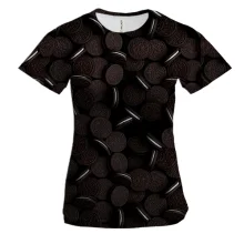 Жіноча 3D футболка "Oreo" печиво