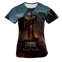 Жіноча 3D футболка DOOM TDA