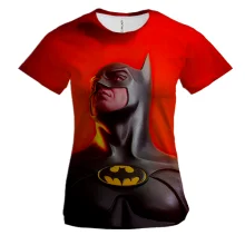 Жіноча 3D футболка Batman red