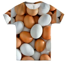 Дитяча 3D футболка Яйця курячі