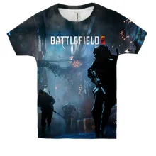 Детская 3D футболка Battlefield 6 Ночная операция