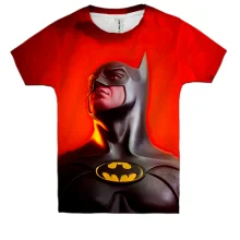 Детская 3D футболка Batman red