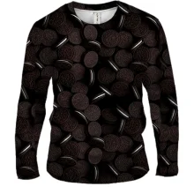 Чоловічий 3D лонгслів "Oreo" печиво