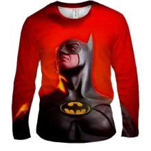 Мужской 3D лонгслив Batman red