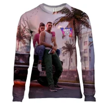 Женский 3D лонгслив GTA VI Miami