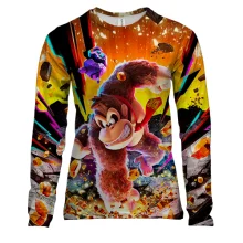 Жіночий 3D лонгслів Donkey Kong Bananza