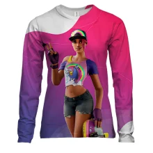 Жіночий 3D лонгслів Fortnite - Beach Bomber Skin