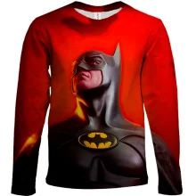 Дитячий 3D лонгслів Batman red