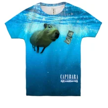 Детская 3D футболка Capibara - Nirvana