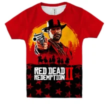 Детская 3D футболка Red Dead Redemption 2