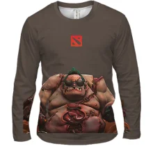 Мужской 3D лонгслив Pudge - Dota2
