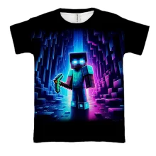 3D футболка Minecraft ART
