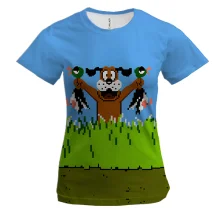 Женская 3D футболка Duck Hunt