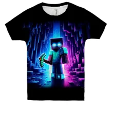 Детская 3D футболка Minecraft ART