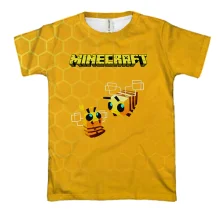 3D футболка Minecraft пчелы