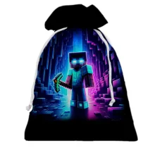 3D Подарочный мешочек Minecraft ART
