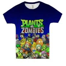Детская 3D футболка Plants vs zombies