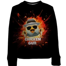 Дитячий 3D світшот Chicken Gun
