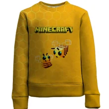 Дитячий 3D світшот Minecraft бджоли