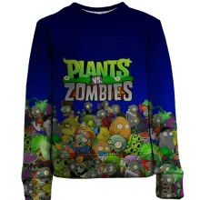 Дитячий 3D світшот Plants vs zombies