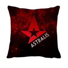 3D подушка Astralis у червоному диму