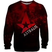 3D свитшот Astralis в красном дыму