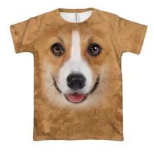 3D футболка з Корги