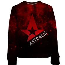 Дитячий 3D світшот Astralis у червоному диму