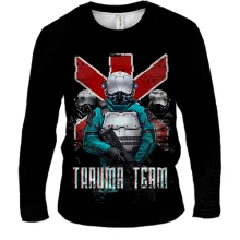 Мужской 3D лонгслив Cyberpunk 2077 trauma team soldiers