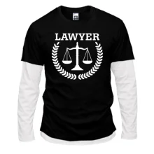 Лонгслів Комбі з написом "lawyer" юрист