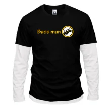 Лонгслів Комбі з написом "Bass man" басист