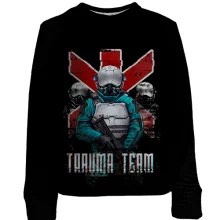 Детский 3D свитшот Cyberpunk 2077 trauma team soldiers