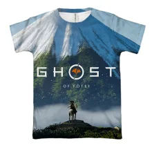 3D футболка Ghost of Yotei, Mount Yotei