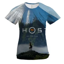 Жіноча 3D футболка Ghost of Yotei, Mount Yotei