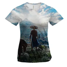 Жіноча 3D футболка Where Winds Meet, пейзаж