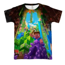 3D футболка Minecraft Bedrock Edition