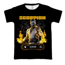 3D футболка Scorpion (Mortal-Kombat)