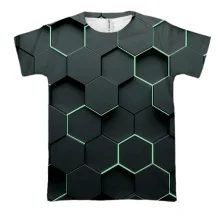 3D футболка Honeycomb Hexagons