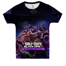 Детская 3D футболка CoD Black Ops 7 Zombies