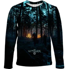 Детский 3D лонгслив Witcher IV - Dark Forest