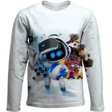 Дитячий 3D лонгслів Astro Bot Game